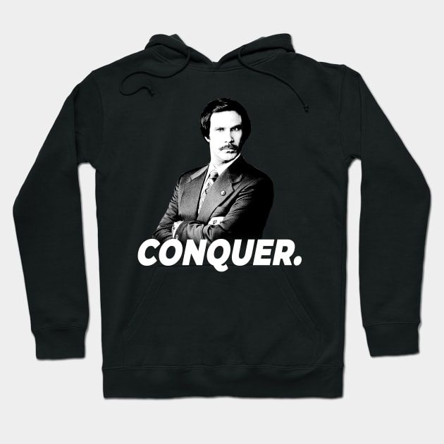 Ron Burgundy Hoodie by bmron